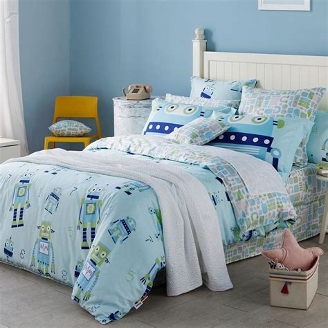 Shop target for bedding sets & collections you will love at great low prices. Navy Blue Green and Light Blue Robot Print Funky Style ...
