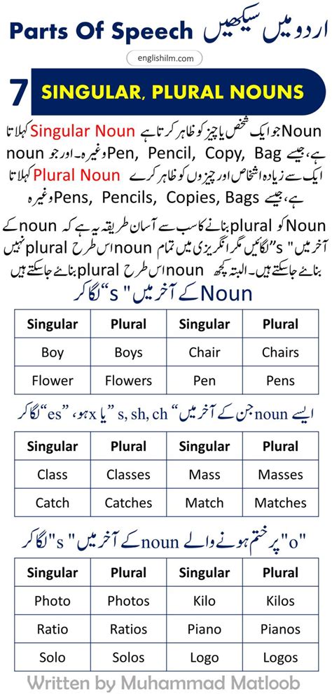 Noun Definition Kinds Of Noun In Urdu With Examples Englishilm In Nouns And Pronouns