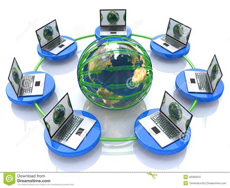 Documentary about the origins of the internet. Global Computer Network Stock Illustration - Image: 49465810