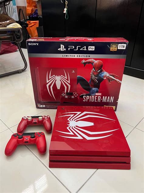 Originalsony Playstation Pro Limited Edition Marvels Spider Man 1tb