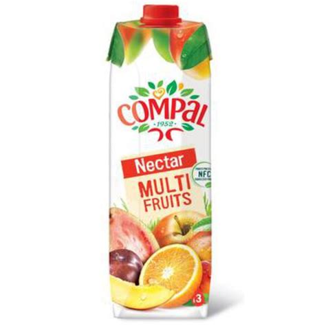 Compal Nectar Multifruits 1l Pack De 12