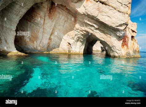 Blue Caves Zakynthos Island Greece Stock Photo Alamy