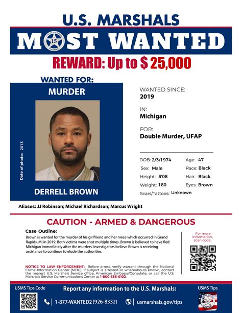 Gr Double Murder Suspect Among Marshals 15 Most Wanted