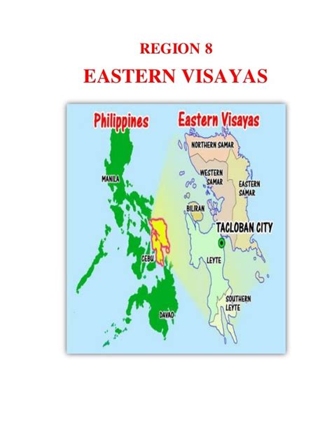 Philippine Map With Regions Visayas