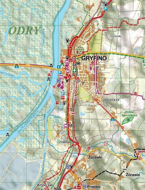 Gryfino Okolice Sk Adana Mapa Turystyczna Eko Map