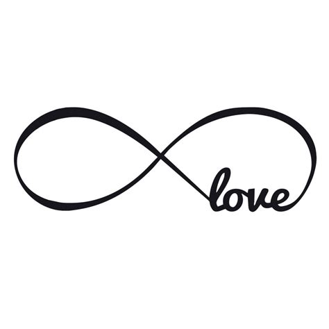 Love Infinity Symbol Vinyl Decal Sticker For Cartruck Window Tablet M