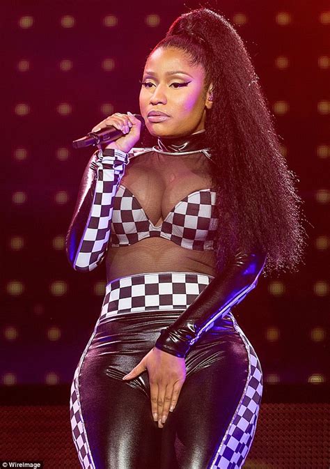 Nicki Minaj Displays Extreme Cleavage In Sheer Top For Risqu Live Show