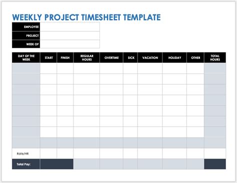 Free Microsoft Word Timesheet Templates Smartsheet