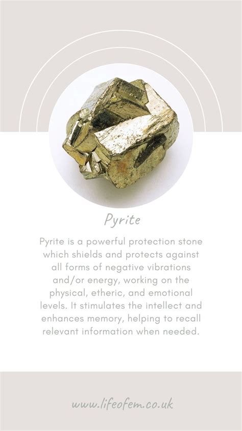 Pryrite Aka Fools Gold Is A Powerful Protection Stone That Also Helps