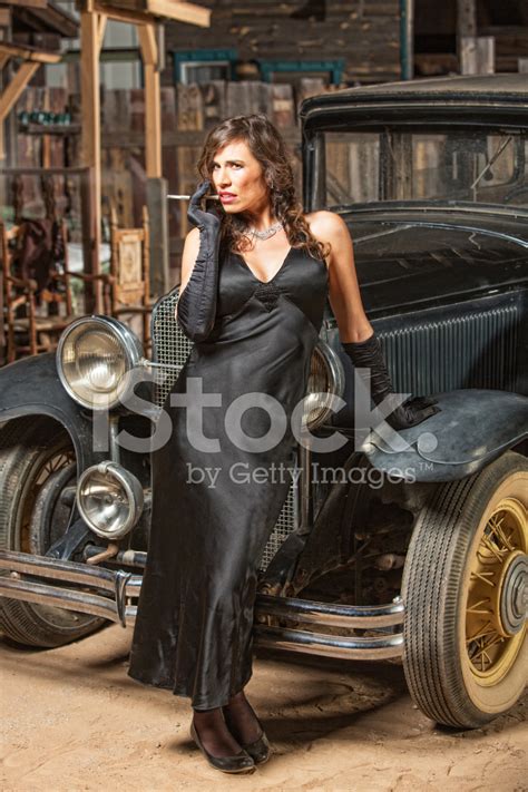 Pretty Woman Leaning On Car Stock Photo Royalty Free Freeimages