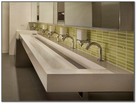 Commercial Trough Sinks Stainless Steel Sink And Faucets Home