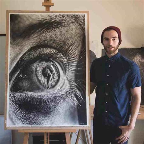 Artists Giant Pencil Drawings Showcase Both Hyper Realism And
