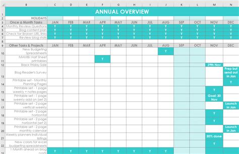 My Monthly Planning Process All 7 Steps Spreadsheet Planning