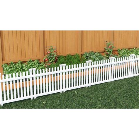 Zippity Outdoor Products Roger Rabbit Panels Ft H X Ft W White Vinyl Flat Top Fence Panel