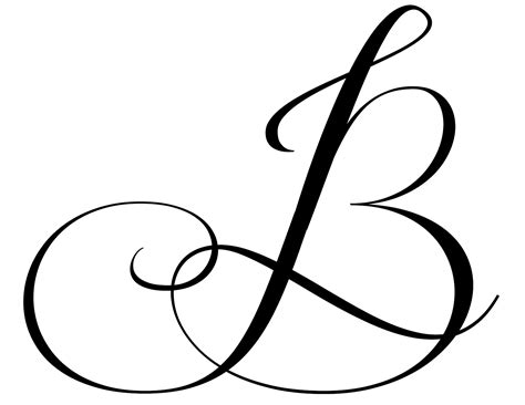 Fancy Calligraphy Letter B