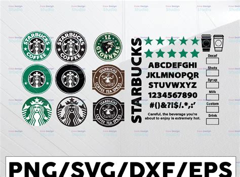 Starbucks Font And Logo Svg Ttf Otf Bundle Old And Il Giornale Coffee