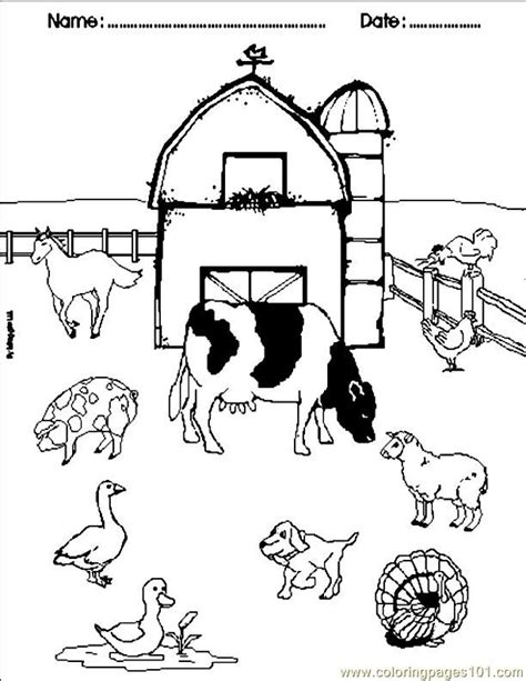 Free Printable Farm Coloring Pages Coloring Home