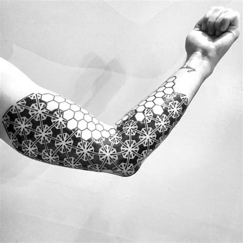 Abstract Geometric Sleeve Tattoo