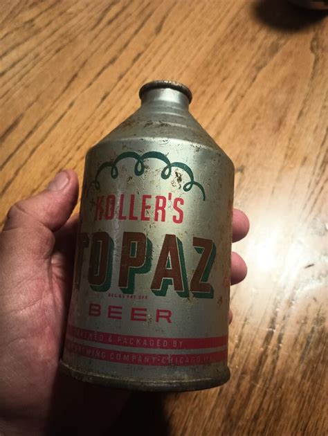 kollers topaz beer cone top can ebay