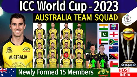 Icc World Cup 2023 Australia Team Squad Australia Team World Cup