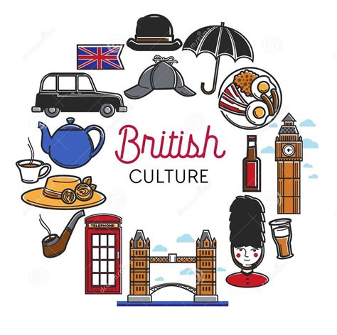British Culture | British culture, Culture illustration, Symbol of england