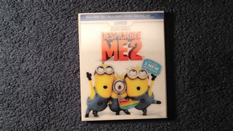 Unboxing Despicable Me 2 Blu Ray 3dblu Raydvddigital Copy Youtube