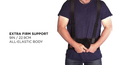 Ergodyne 1600 Back Support Brace Features An Extended Elastic Body For Extra Firm Support Youtube