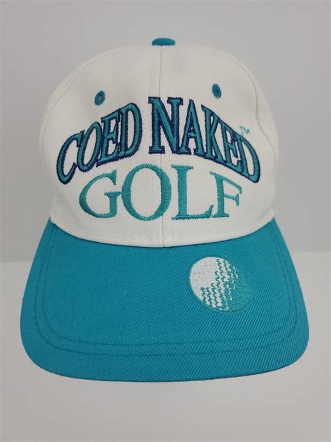 Coed Naked Sportswear Golf Snapback Hat Vintage 90s Gem