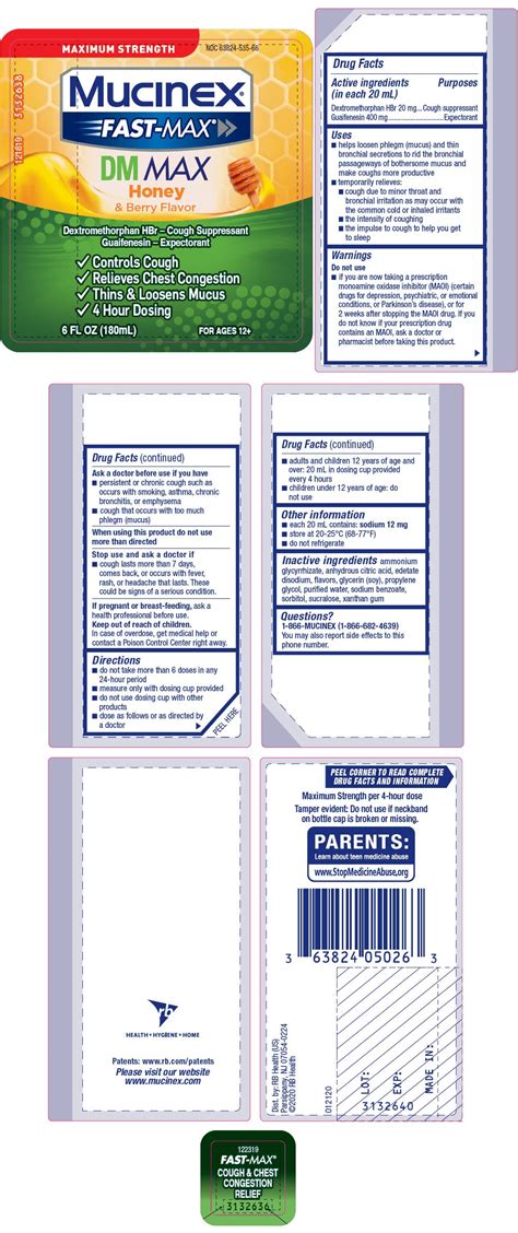 Maybe you would like to learn more about one of these? Mucinex Fast-Max DM Max Honey and Berry Flavor (solution ...