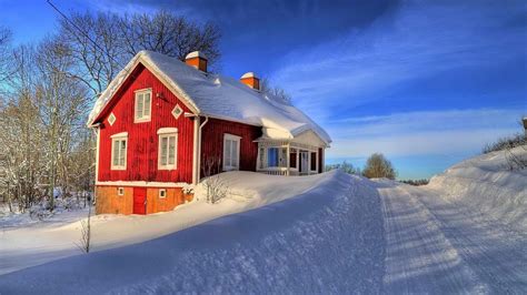 House In Winter Wallpapers Wallpaper Cave