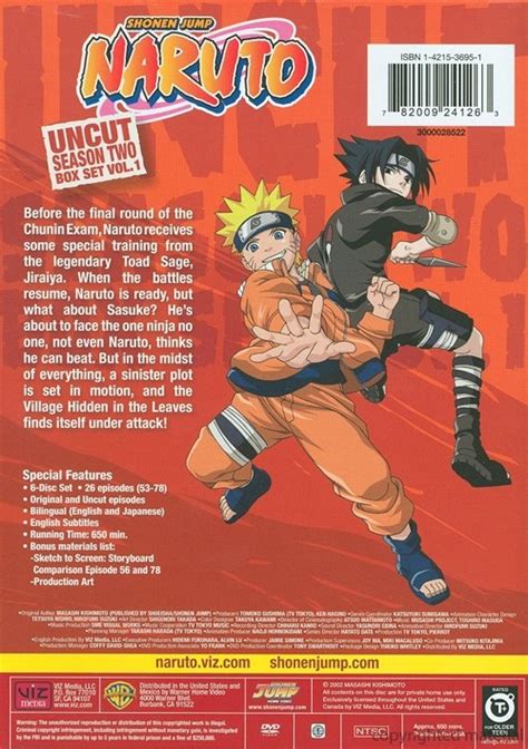 Naruto Season 2 Volume 1 Uncut Dvd 2002 Dvd Empire
