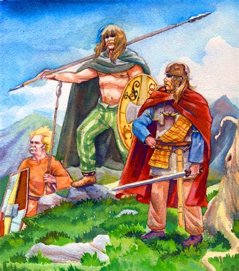 Gallic Warriors In The Alps Celtic Warriors Ancient Warfare Norse Pagan