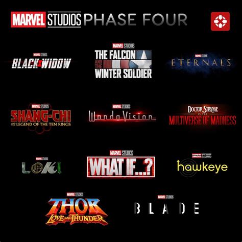 Phase 4 Of The Mcu Has Been Revealed And Its Quite The Line Up