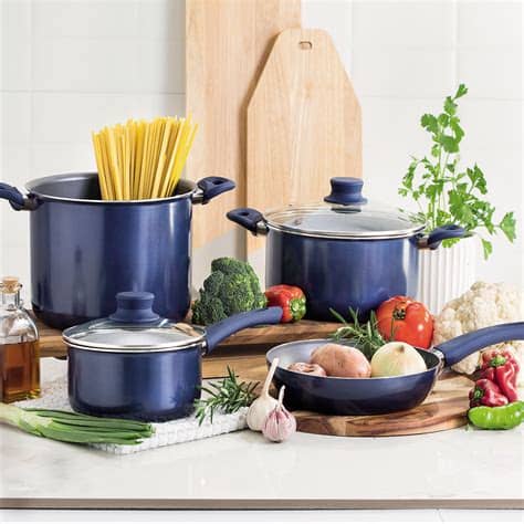 Utensilios y productos de cocina sólo en la vasconia. Set de bateria de cocina 4 piezas Azul - multicenter