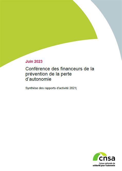 Conférence Des Financeurs De La Prévention De La Perte Dautonomie
