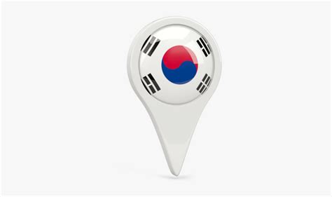 Round Pin Icon South Korea Flag Pin Hd Png Download Kindpng