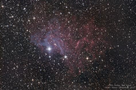 Ic405 Flaming Star Nebula Visibledark