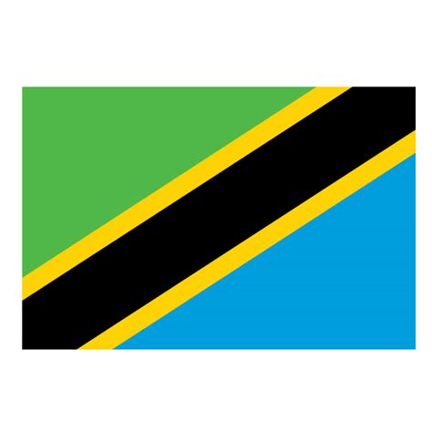 Tanzanian Flagai Royalty Free Stock Svg Vector