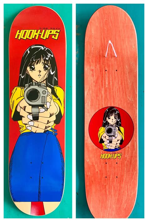 Hook Ups Girl With A Gun Skateboard Wallpaper Skateboard Photos