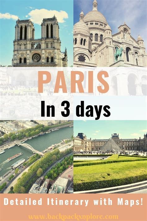 3 Day Paris Itinerary For First Time Visitors Paris Itinerary Paris