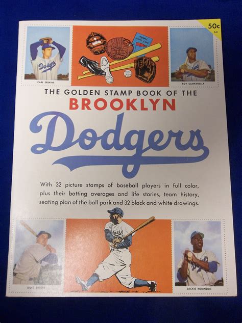 Maybe you would like to learn more about one of these? Lot Detail - 1955 Golden Stamp Book- Brooklyn Dodgers- With All 32 Stamps Still on Attached ...