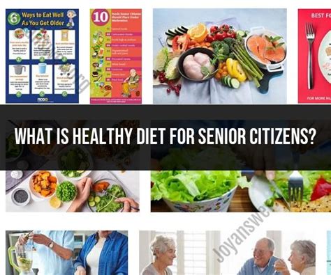 Healthy Diet Tips For Senior Citizens Nutritional Guidelines