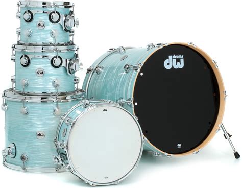 Dw Collectors Series Finish Ply 5 Piece Shell Pack Pale Blue Oyster