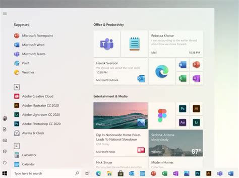 The start menu is one of the most iconic features in windows 10, along with microsoft's personal assistant, cortana. Here's the New Windows 10 Start Menu That Microsoft Is ...