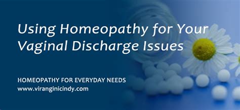 Using Homeopathy For Your Vaginal Discharge Issues North Eastern Health Institute