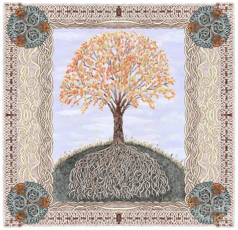 Autumn Tree Of Life Drawing By Lise Winne Fine Art America