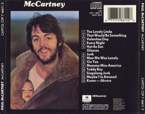 Music Of My Soul Paul Mccartney 1970 Mccartneycapitolparlophoneemi