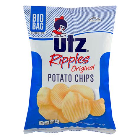 Save On Utz Ripple Cut Potato Chips Big Bag All Natural Order Online