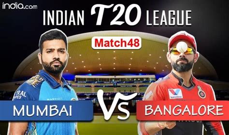 Mi 1665 In 191 Overs Beat Rcb 1646 By 5 Wickets Ipl 2020 Match