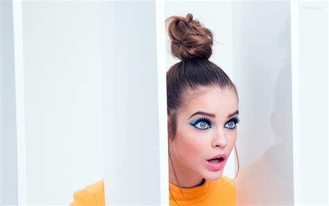 Wallpaper Face Women Model Long Hair Blue Eyes Brunette Barbara